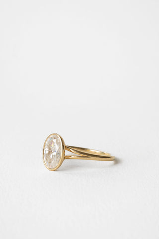 2 CT Round Three Stones Lab Grown Diamond Engagement Ring