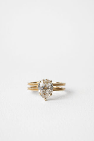 2 CT Round Three Stones Lab Grown Diamond Engagement Ring