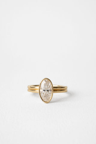 2 CT Round Three Stones Lab Grown Diamond Engagement Ring