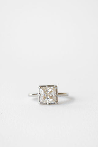 2 CT Round Three Stones Lab Grown Diamond Engagement Ring