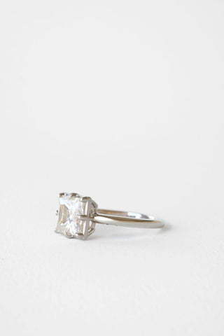 2 CT Round Three Stones Lab Grown Diamond Engagement Ring