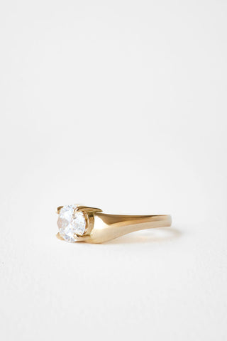 2 CT Round Three Stones Lab Grown Diamond Engagement Ring