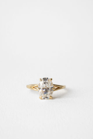 2 CT Round Three Stones Lab Grown Diamond Engagement Ring