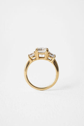2 CT Round Three Stones Lab Grown Diamond Engagement Ring