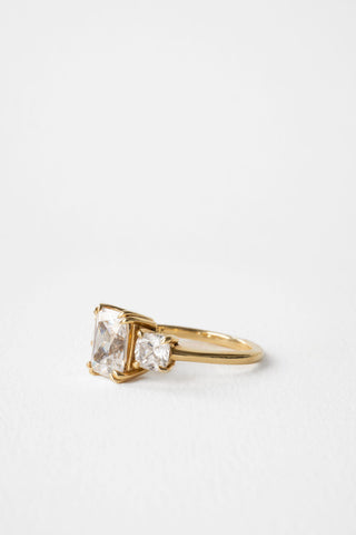 2 CT Round Three Stones Lab Grown Diamond Engagement Ring