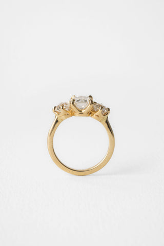2 CT Round Three Stones Lab Grown Diamond Engagement Ring