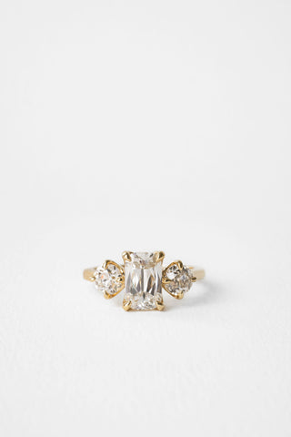 2 CT Round Three Stones Lab Grown Diamond Engagement Ring