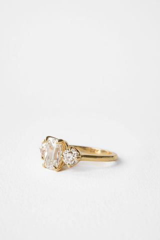2 CT Round Three Stones Lab Grown Diamond Engagement Ring