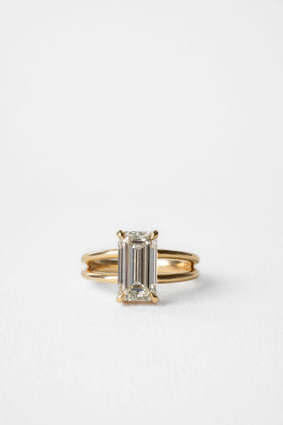 2 CT Round Three Stones Lab Grown Diamond Engagement Ring