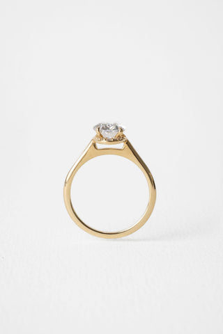 2 CT Round Three Stones Lab Grown Diamond Engagement Ring