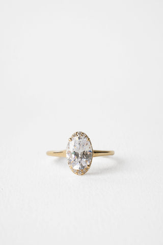 2 CT Round Three Stones Lab Grown Diamond Engagement Ring