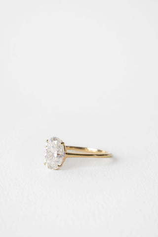 2 CT Round Three Stones Lab Grown Diamond Engagement Ring