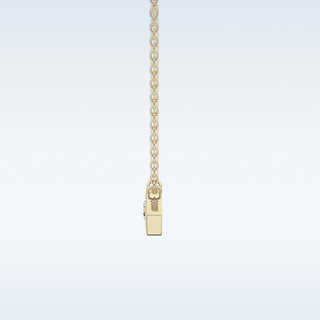 Customized Evil Shaped Moissanite Necklace –  0.8 CT Round Cut in 14K/18K Gold