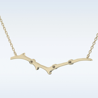 Customized Round Shaped Moissanite Necklace –  0.7 CT Round Cut in 14K/18K Gold