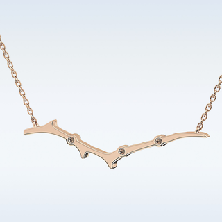 Customized Round Shaped Moissanite Necklace –  0.7 CT Round Cut in 14K/18K Gold