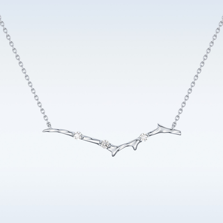 Customized Round Shaped Moissanite Necklace –  0.7 CT Round Cut in 14K/18K Gold
