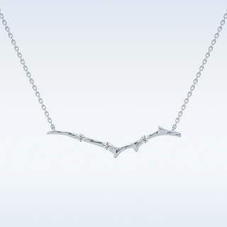 Customized Round Shaped Moissanite Necklace –  0.7 CT Round Cut in 14K/18K Gold