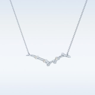 Customized Round Shaped Moissanite Necklace –  0.7 CT Round Cut in 14K/18K Gold