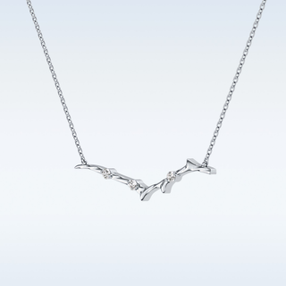 Customized Round Shaped Moissanite Necklace –  0.7 CT Round Cut in 14K/18K Gold