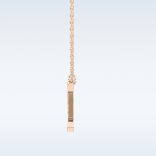 Customized Z Shaped Moissanite Necklace –  0.28 CT Round Cut in 14K/18K Gold