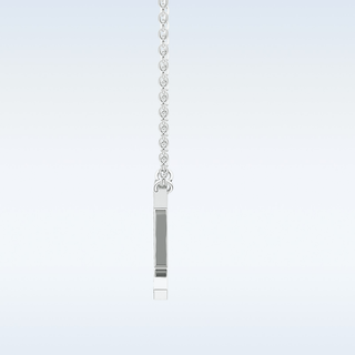 Customized Z Shaped Moissanite Necklace –  0.28 CT Round Cut in 14K/18K Gold