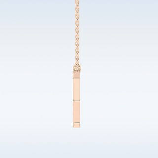Customized Y Shaped Moissanite Necklace –  0.23 CT Round Cut in 14K/18K Gold