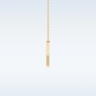 Customized Y Shaped Moissanite Necklace –  0.23 CT Round Cut in 14K/18K Gold