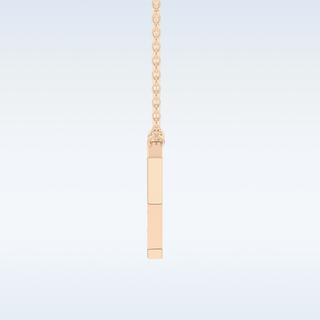 Customized Y Shaped Moissanite Necklace –  0.23 CT Round Cut in 14K/18K Gold