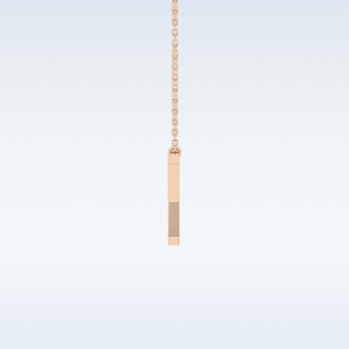 Customized Y Shaped Moissanite Necklace –  0.23 CT Round Cut in 14K/18K Gold
