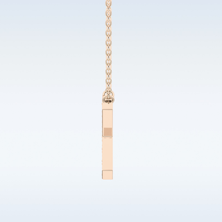 Customized X Shaped Moissanite Necklace –  0.31 CT Round Cut in 14K/18K Gold