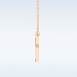 Customized X Shaped Moissanite Necklace –  0.31 CT Round Cut in 14K/18K Gold