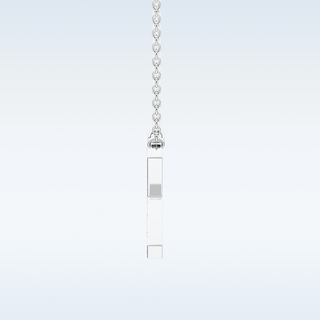 Customized X Shaped Moissanite Necklace –  0.31 CT Round Cut in 14K/18K Gold