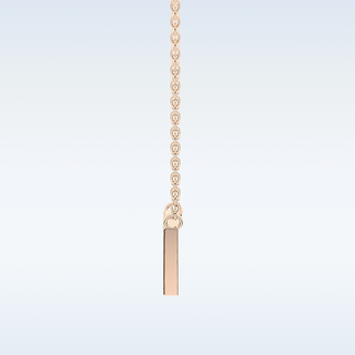 Customized W Shaped Moissanite Necklace –  0.8 CT Round Cut in 14K/18K Gold