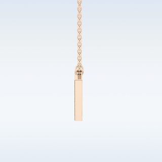 Customized V Shaped Moissanite Necklace –  0.17 CT Round Cut in 14K/18K Gold