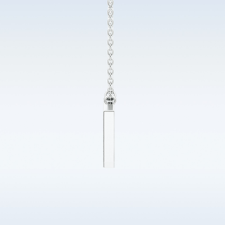 Customized V Shaped Moissanite Necklace –  0.17 CT Round Cut in 14K/18K Gold