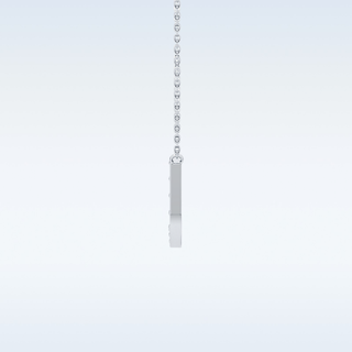 Customized U Shaped Moissanite Necklace –  0.26 CT Round Cut in 14K/18K Gold