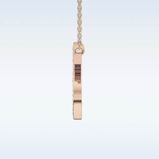 Customized S Shaped Moissanite Necklace –  0.77 CT Round Cut in 14K/18K Gold