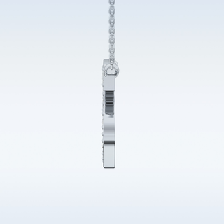 Customized S Shaped Moissanite Necklace –  0.77 CT Round Cut in 14K/18K Gold