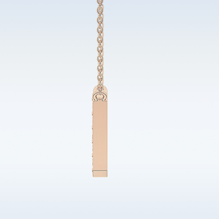 Customized H Shaped Moissanite Necklace –  0.36 CT Round Cut in 14K/18K Gold