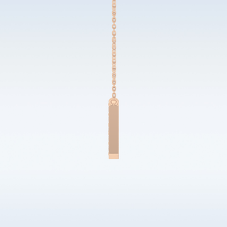 Customized H Shaped Moissanite Necklace –  0.36 CT Round Cut in 14K/18K Gold