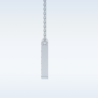 Customized H Shaped Moissanite Necklace –  0.36 CT Round Cut in 14K/18K Gold