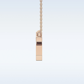 Customized G Shaped Moissanite Necklace –   0.2 CT Round Cut in 14K/18K Gold