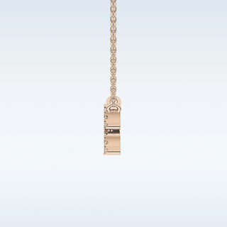 Customized Aquarius Shaped Moissanite Necklace – 0.11 CT Round Cut in 14K/18K Gold