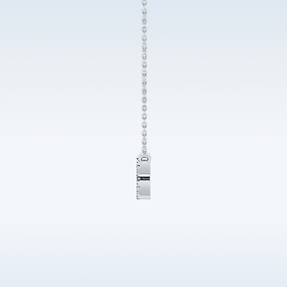 Customized Aquarius Shaped Moissanite Necklace – 0.11 CT Round Cut in 14K/18K Gold