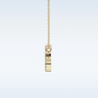 Customized Cancer Shaped Moissanite Necklace – 0.17 CT Round Cut in 14K/18K Gold