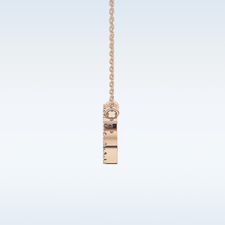 Customized Cancer Shaped Moissanite Necklace – 0.17 CT Round Cut in 14K/18K Gold
