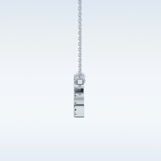 Customized Cancer Shaped Moissanite Necklace – 0.17 CT Round Cut in 14K/18K Gold
