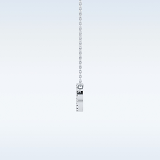 Customized Cancer Shaped Moissanite Necklace – 0.17 CT Round Cut in 14K/18K Gold
