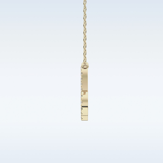 Customized Capricon Shaped Moissanite Necklace – 0.10 CT Round Cut in 14K/18K Gold