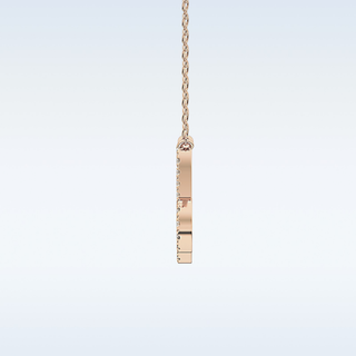 Customized Capricon Shaped Moissanite Necklace – 0.10 CT Round Cut in 14K/18K Gold